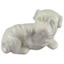 Animal Shaped Keramik Handwerk, Lovely Dog mit weißen Glasur